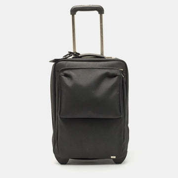 DUNHILL Dark Grey Canvas 2 Wheeled Cabin Luggage