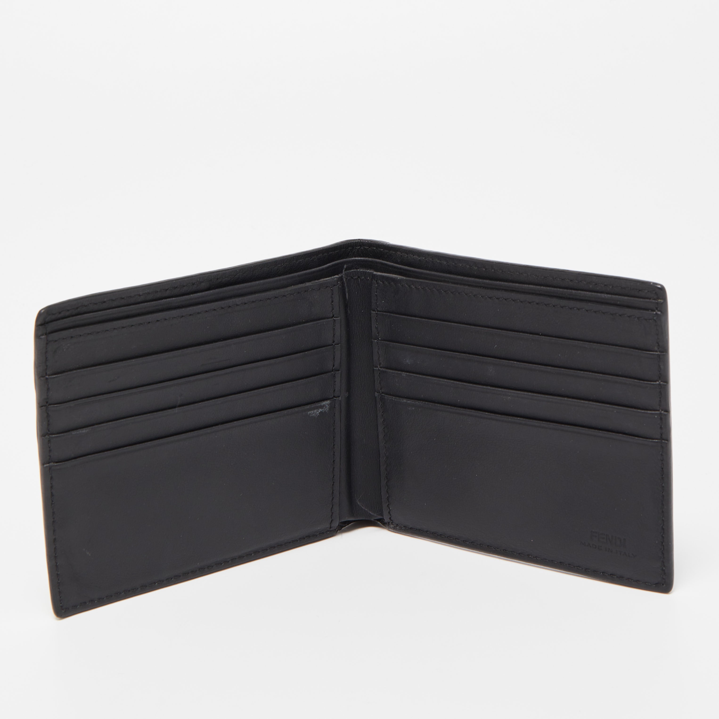 Fendi men's shop leather wallet