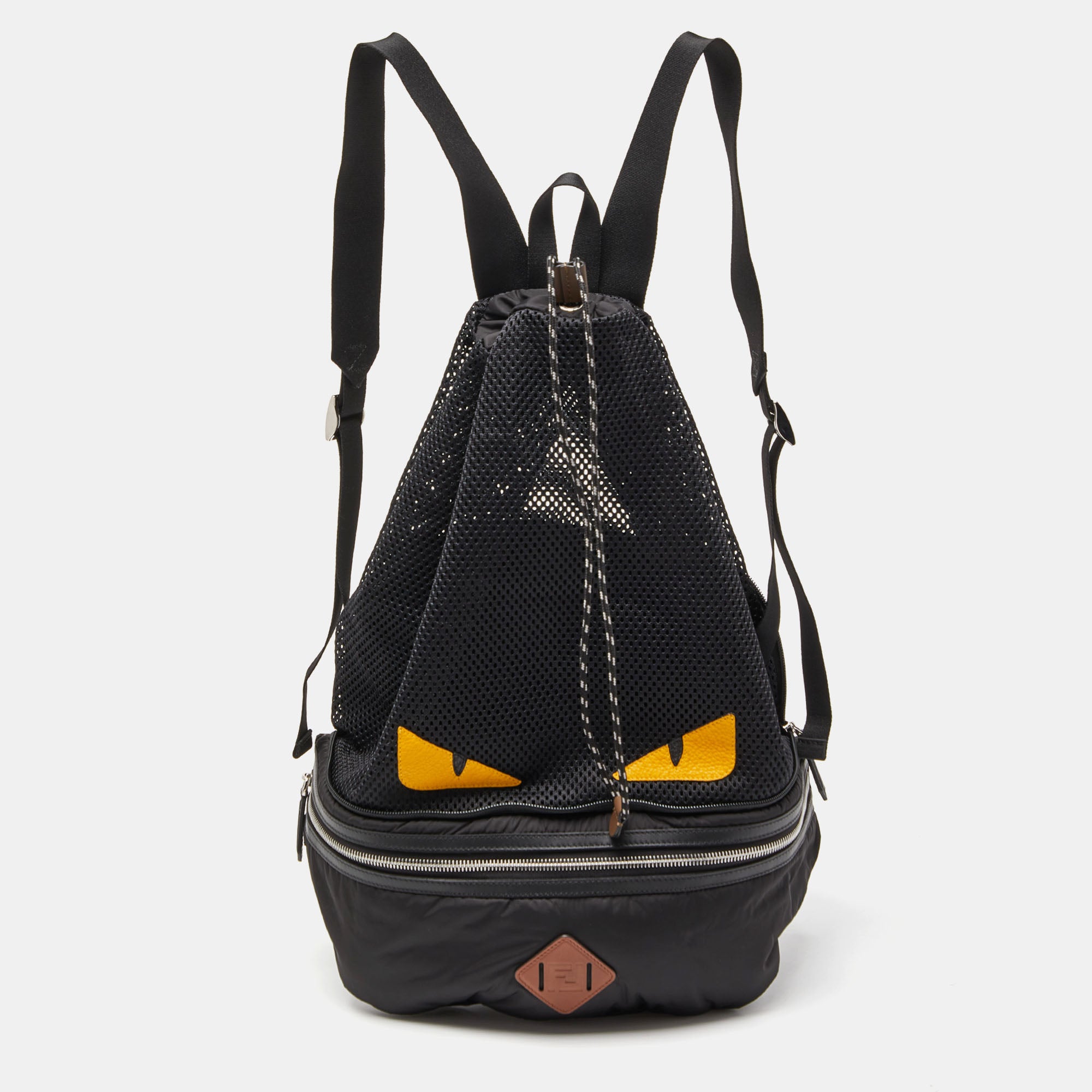 Fendi black shop backpack