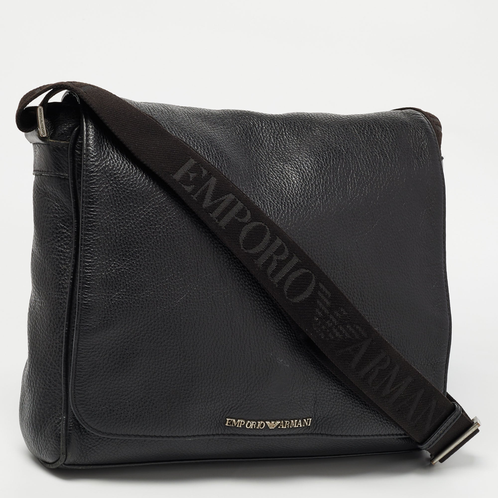 Black armani man bag online