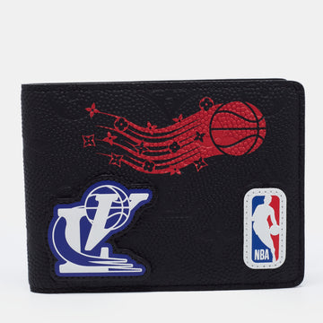 Louis Vuitton x NBA Black Taurillon Monogram Leather Multiple Wallet