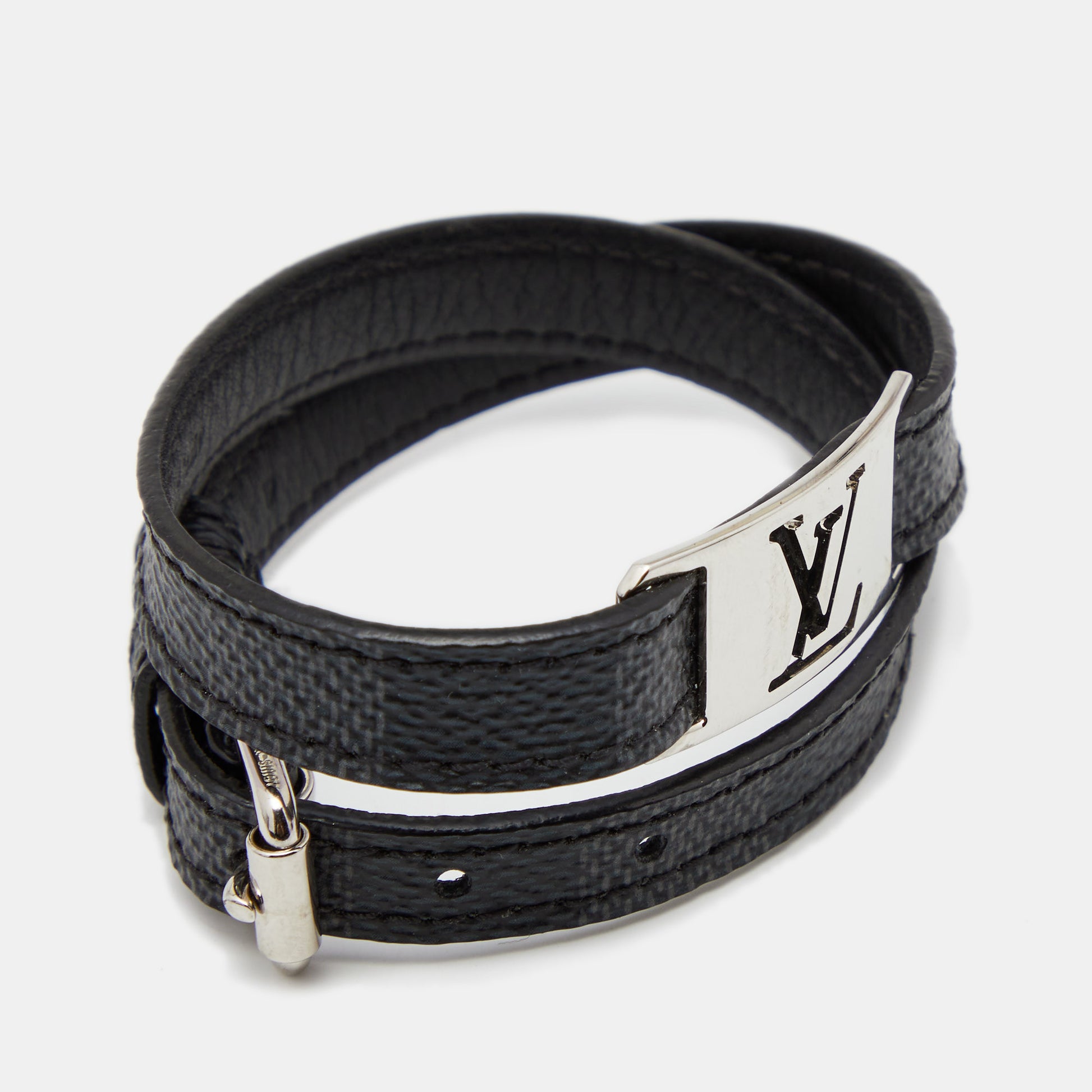 Louis Vuitton Damier Graphite Initials Belt 95 CM Louis Vuitton | The  Luxury Closet