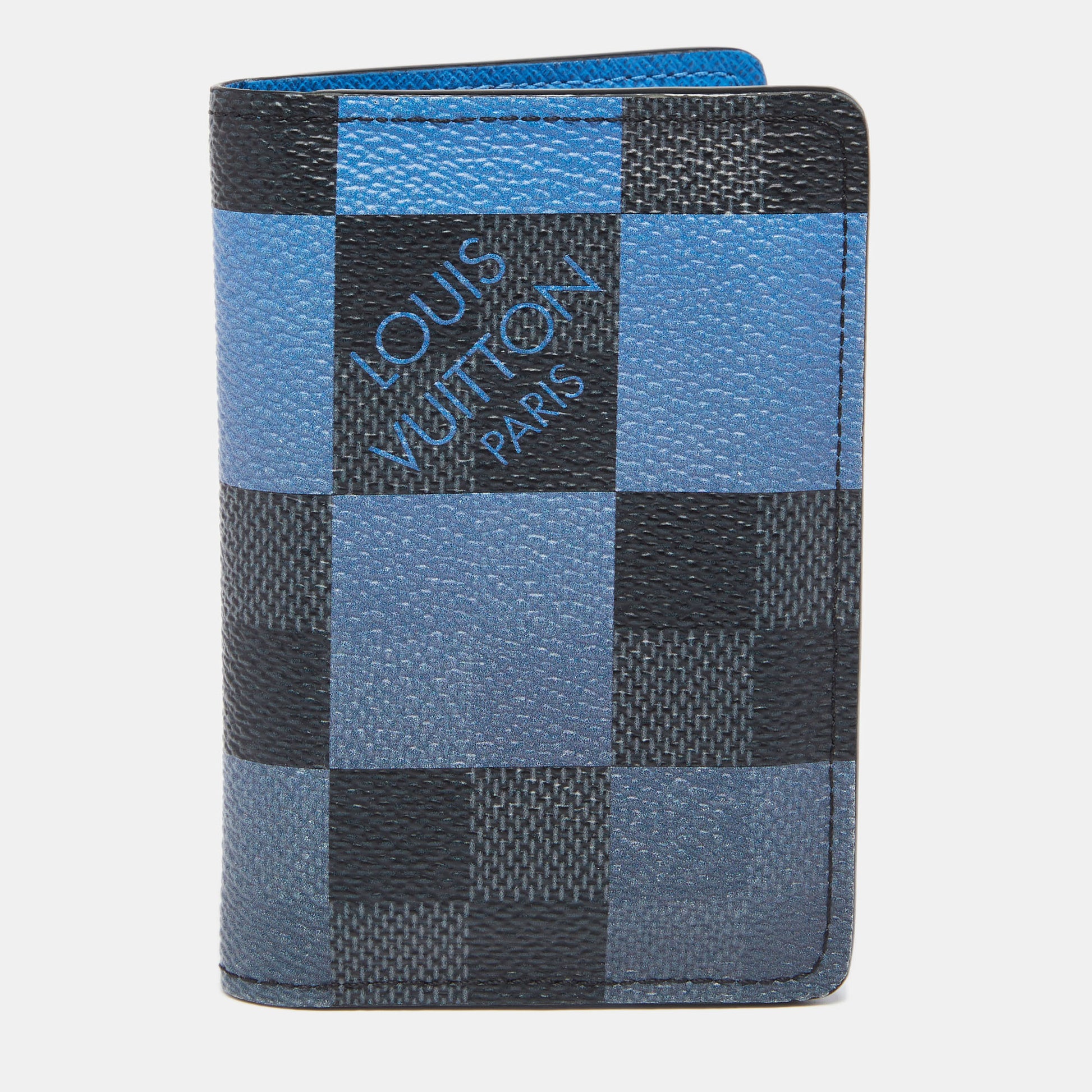 Pocket organizer cloth small bag Louis Vuitton Blue in Cloth - 32158165