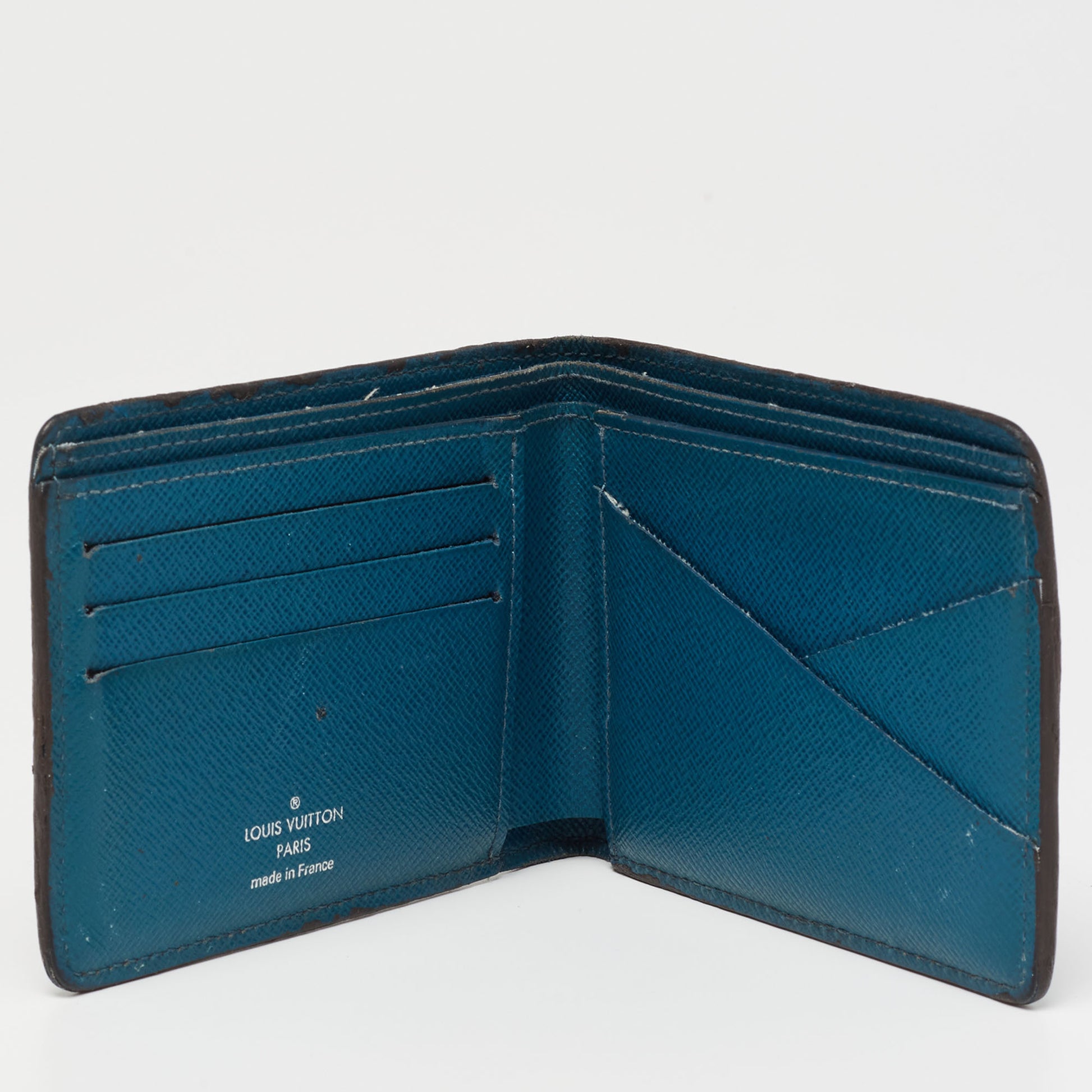 Louis Vuitton Cyan Epi Leather Multiple Wallet For Sale at 1stDibs