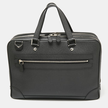 Louis Vuitton Black Leather Alexander Briefcase