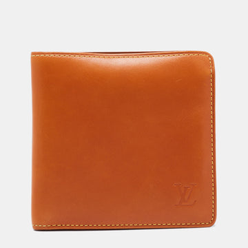 Louis Vuitton Orange Nomade Leather Marco Wallet