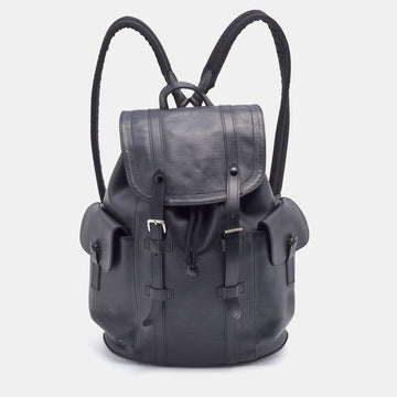 Louis Vuitton Black EPI Leather Christopher Backpack – Savonches