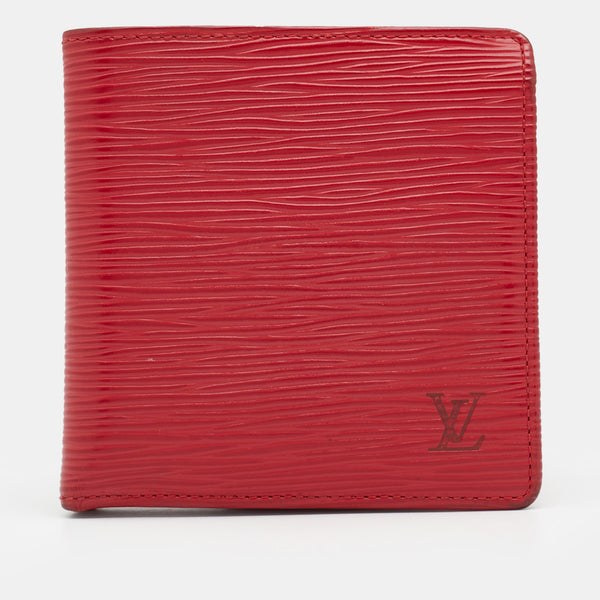 Louis Vuitton Red Epi Leather Marco Bi-fold Wallet