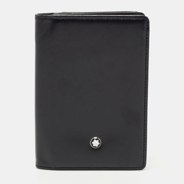 MONTBLANC Black Leather  Business Card Holder with Gusset