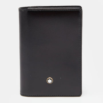 MONTBLANC Black Leather  Business Card Holder