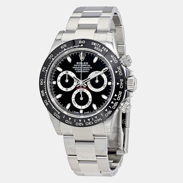 Rolex Black Stainless Steel Cosmograph Daytona 116500 Men's Wristwatch 40 mm