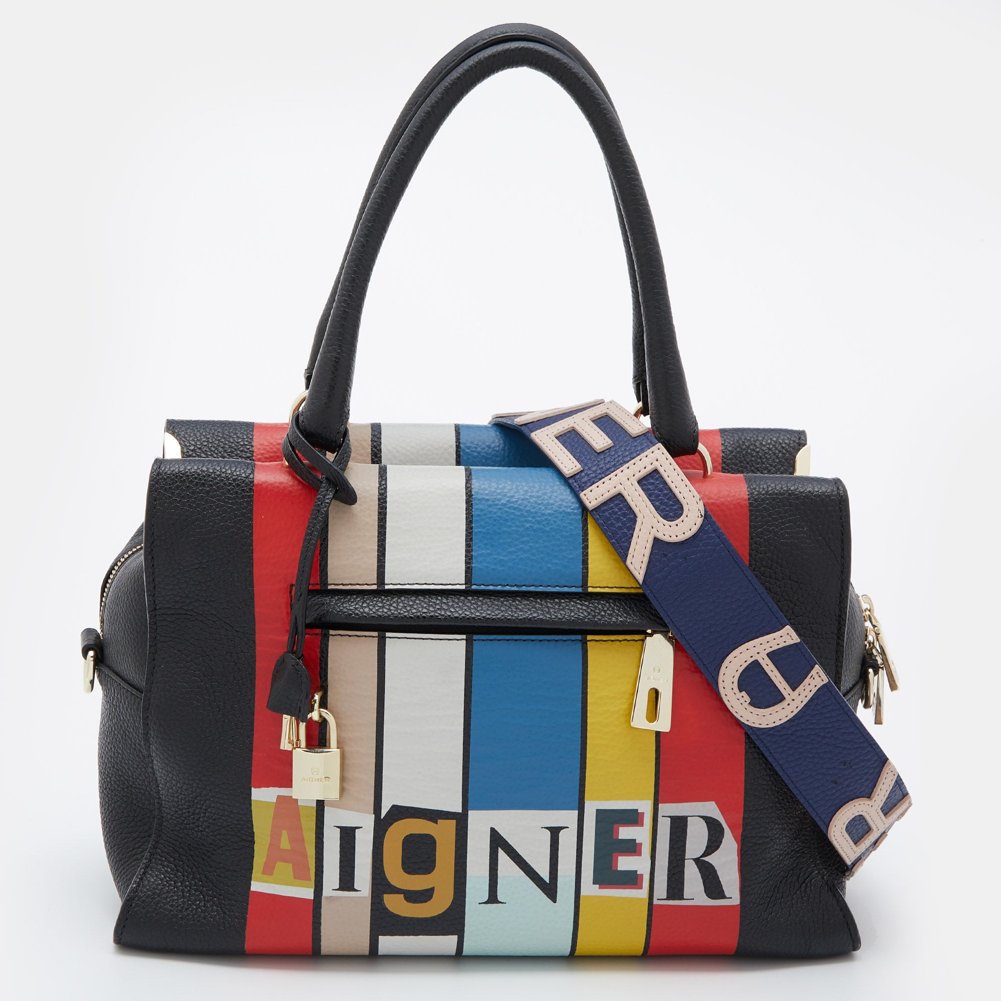 AIGNER Multicolour Leather Kaia Dada Tote