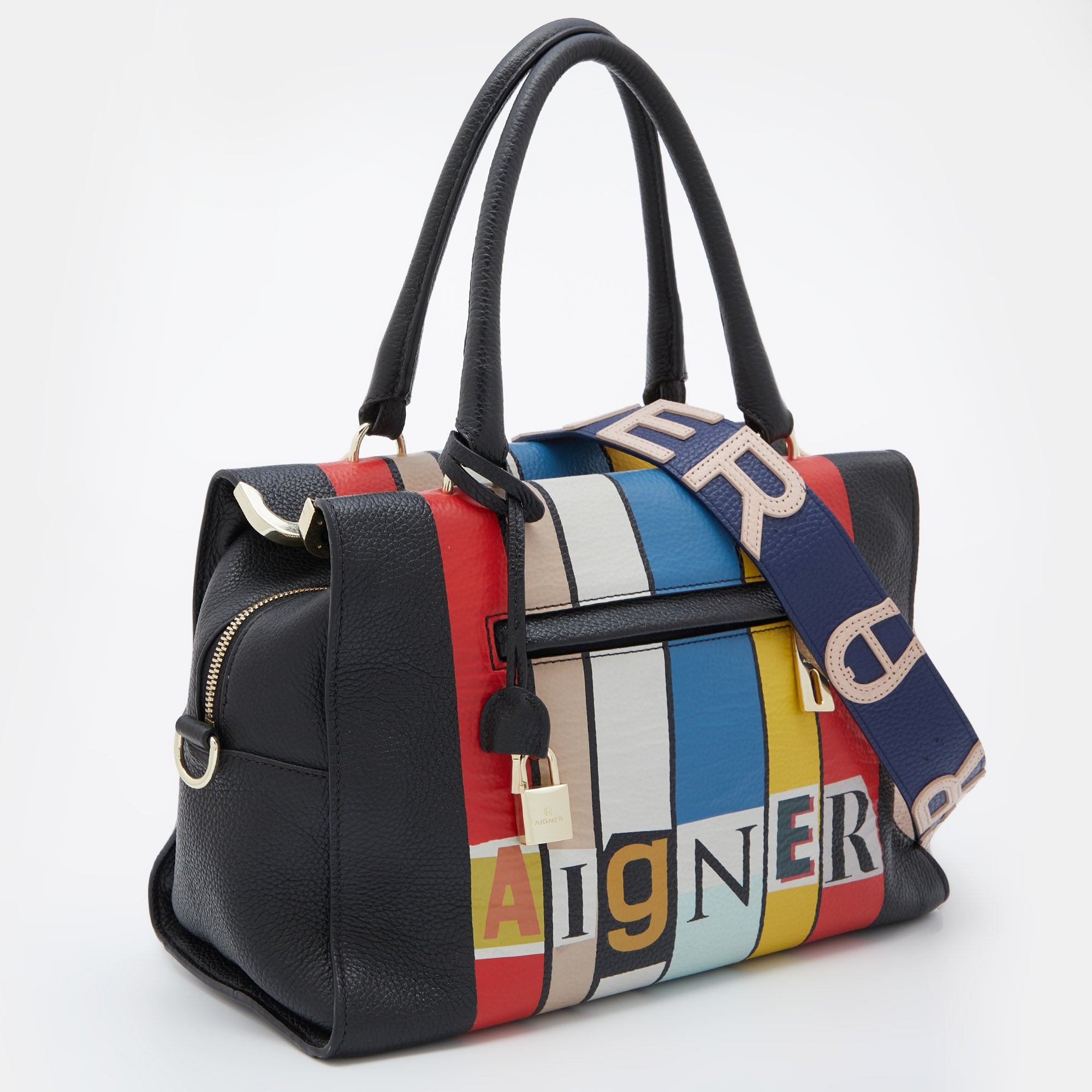 AIGNER Multicolour Leather Kaia Dada Tote