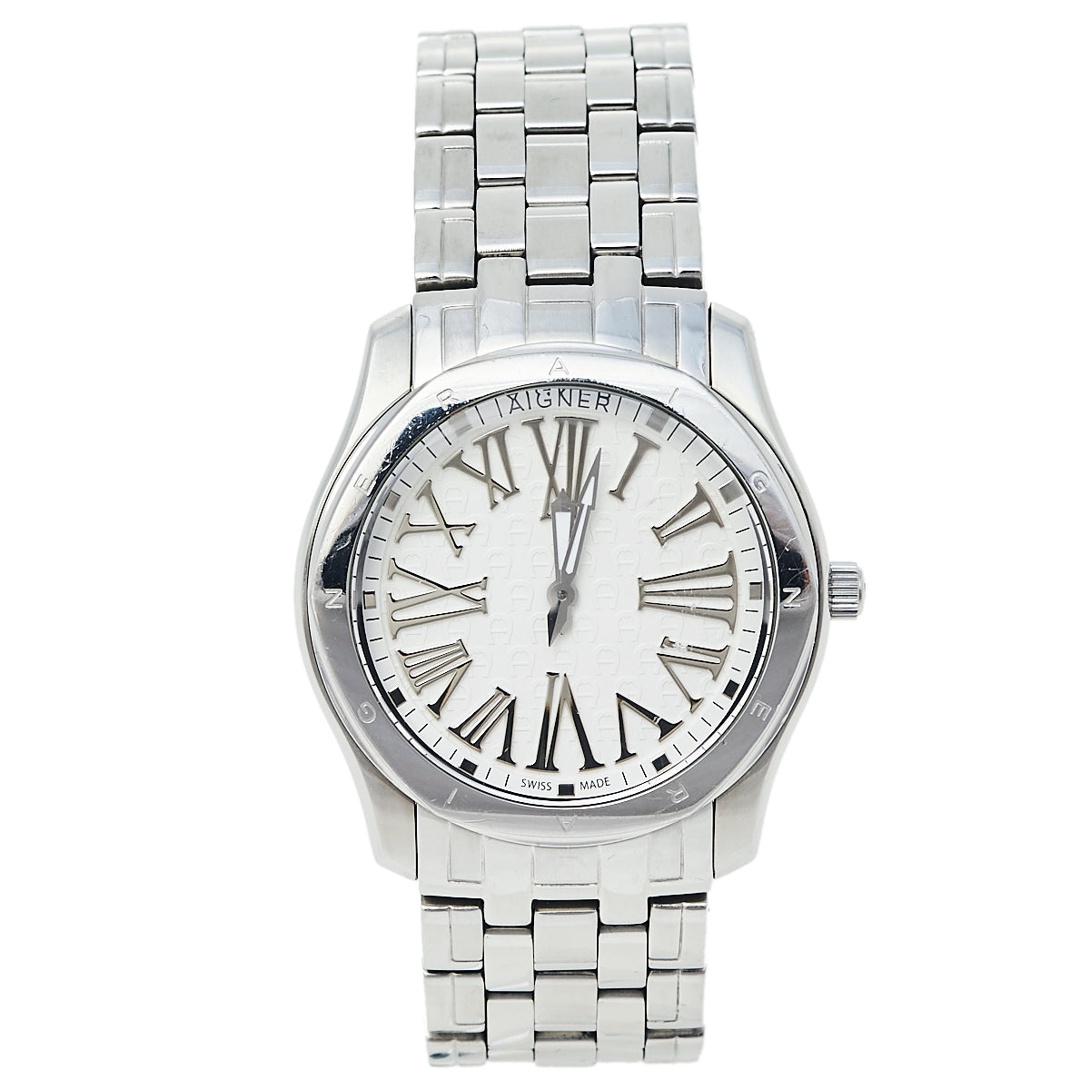 AIGNER White Stainless Steel Lazio A42200 Women s Wristwatch 36 mm