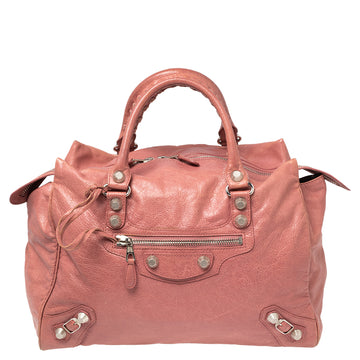 Balenciaga Pink Leather GSH Midday Bag