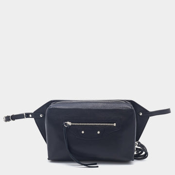 Balenciaga Black Leather Papier Belt Bag