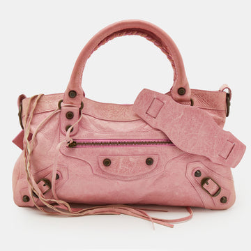 Balenciaga Pink Leather Classic First Tote