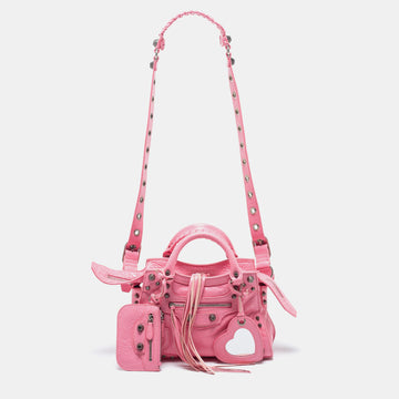 Balenciaga Pink Leather XS Neo Cagole Bag