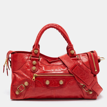 Balenciaga Rose Corail Leather GGH Part Time Tote