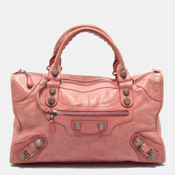 Balenciaga Pink Leather SGH City Bag