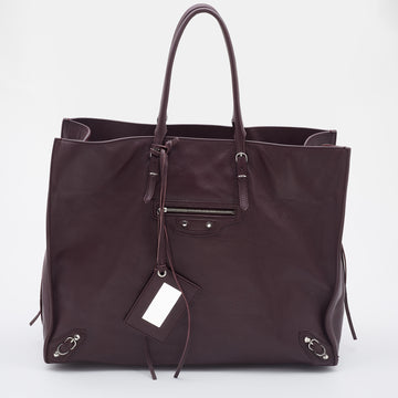 BALENCIAGA Murier Leather Papier A4 Tote