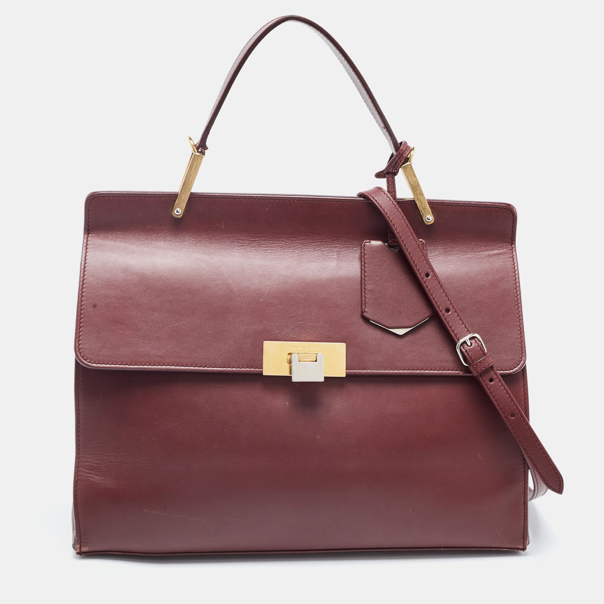 Balenciaga deals burgundy bag