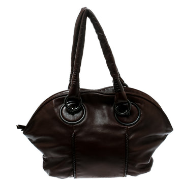 Bottega Veneta Brown Leather Hobo