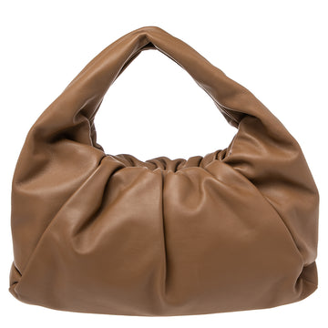 Bottega Veneta Camel Brown Leather Medium The Shoulder Pouch Bag