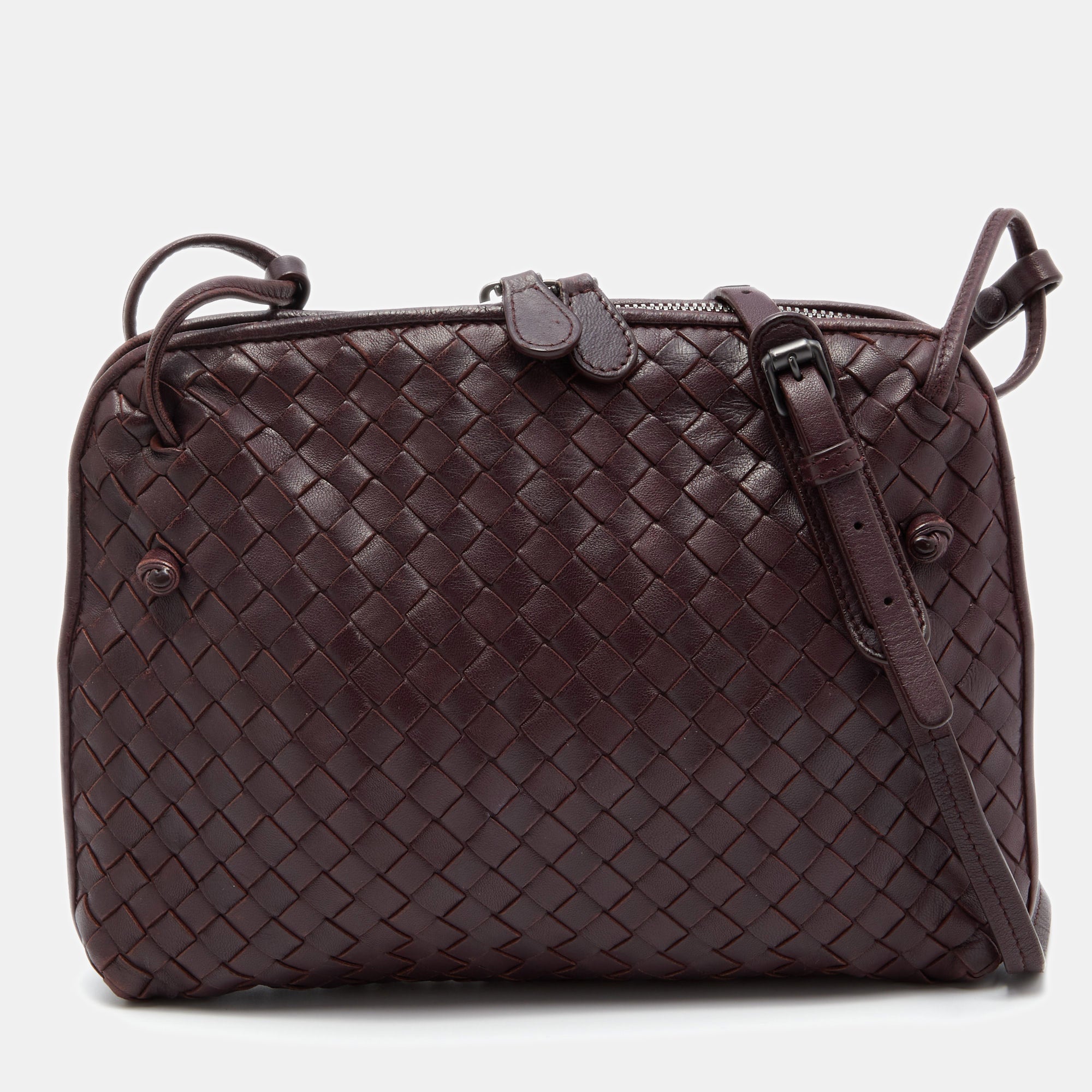 Bottega veneta nodini discount flap leather shoulder bag