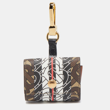 BURBERRY Multicolor TB-Print Coated Canvas and Leather AirPod Pro Case