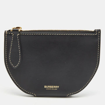 Burberry Black Leather Olympia Fold Wallet