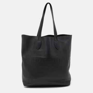 Burberry Black Leather Remington Shopper Tote