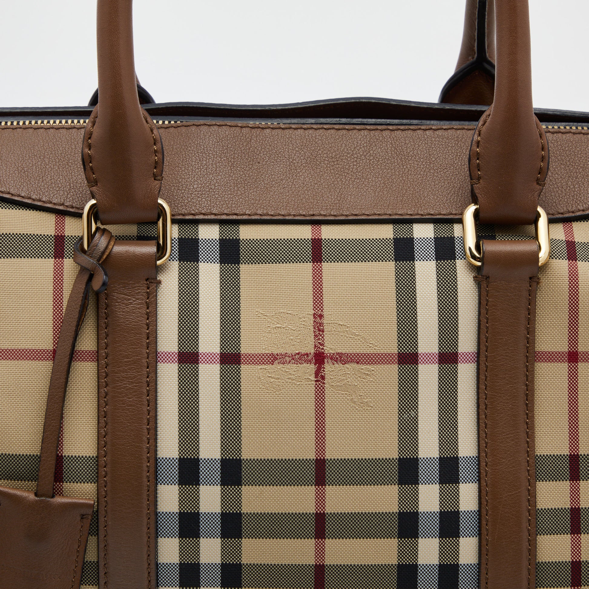 The barrel bowling bag Burberry Beige in Cotton - 35884339