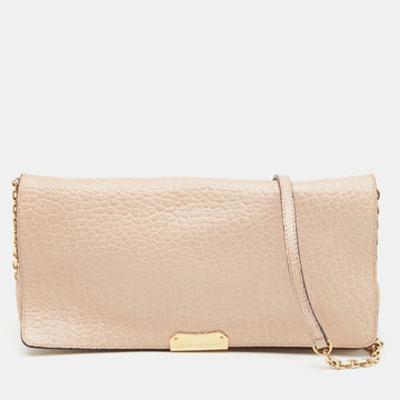 BURBERRY Pink Leather Mildenhall Shoulder Bag