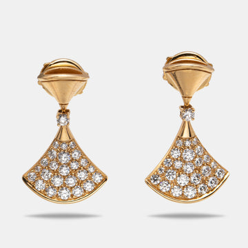 Bvlgari Divas' Dream Diamond 18k Yellow Gold Earrings