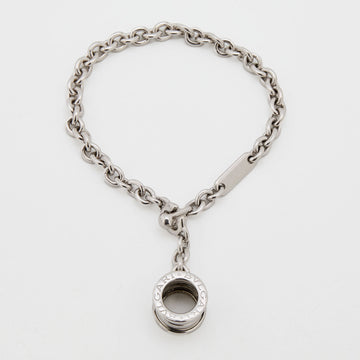 Bvlgari B.Zero1 Sterling Silver Chain Link Charm Bracelet