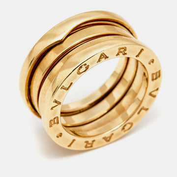 Bvlgari B.Zero1 18k Yellow Gold 3 Band Ring Size 47