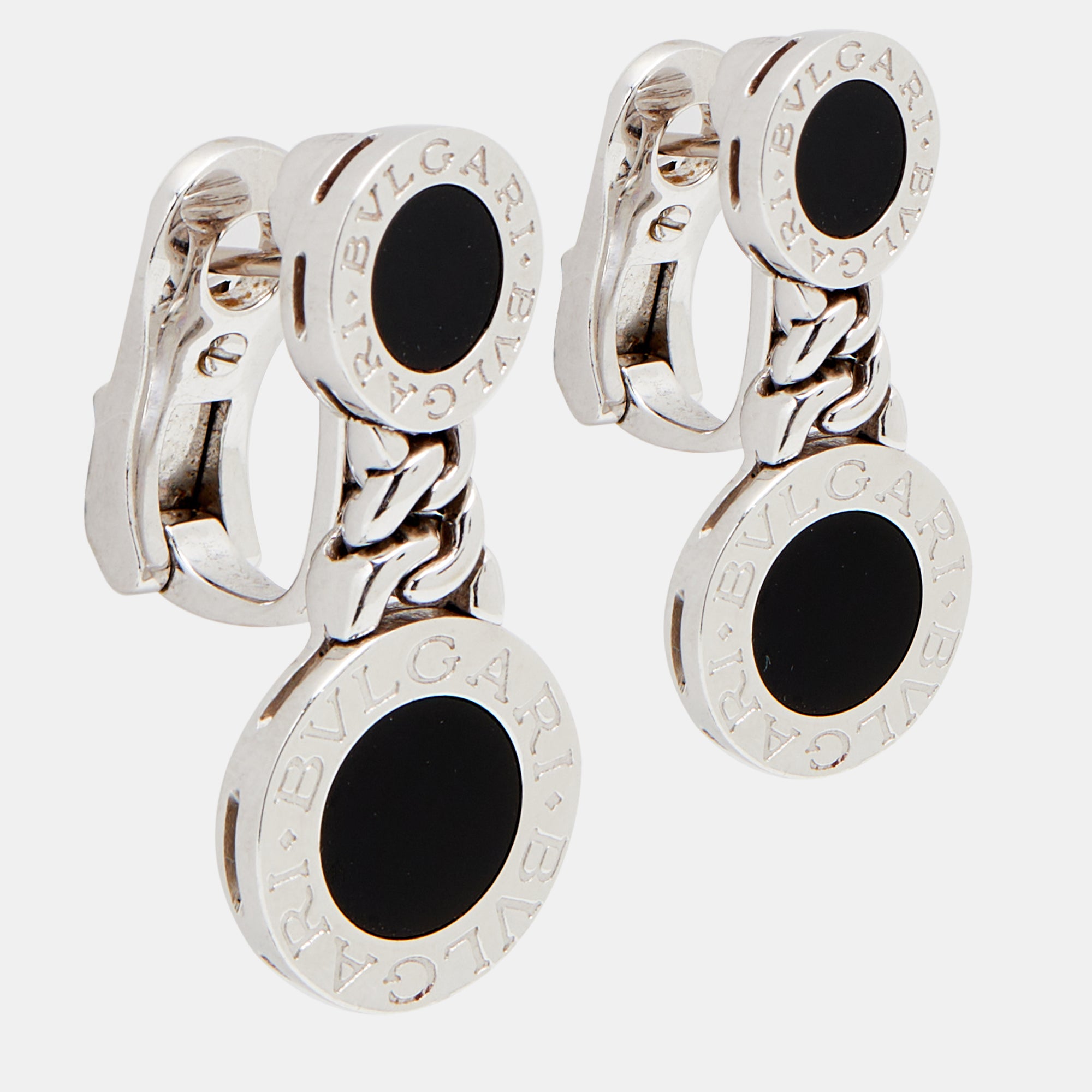 Bvlgari onyx outlet earrings