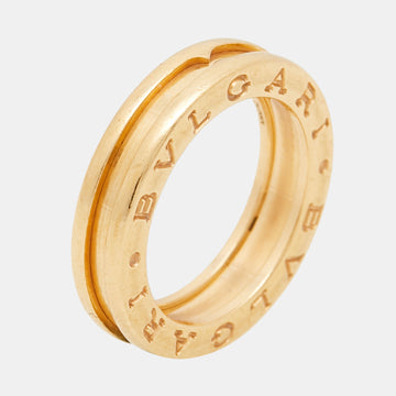 Bvlgari B.Zero1 18k Yellow Gold Band Ring Size 50
