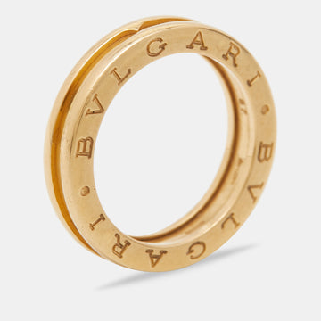 Bvlgari B.Zero1 18k Yellow Gold Band Ring Size 57