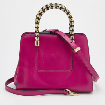 Bvlgari Pink Leather Serpenti Tote