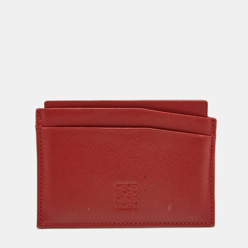 CAROLINA HERRERA Red Leather Card Case