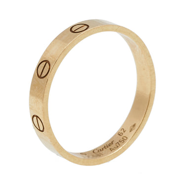 Cartier Love 18K Yellow Gold Narrow Wedding Band Ring Size 62