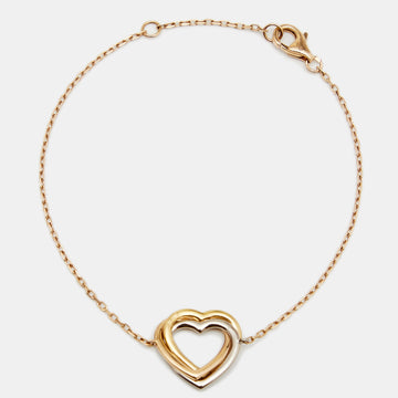 Cartier Trinity de Cartier Heart 18k Three Tone Gold Bracelet