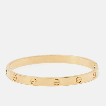 Cartier Love 18k Rose Gold Bracelet 18