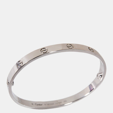 Cartier Love 18K White Gold Bracelet 19