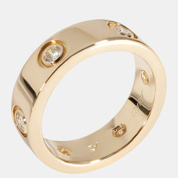 Cartier Love 18K Yellow Gold Diamond Ring EU 50