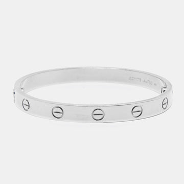 Cartier Love 18K White Gold Bracelet 16