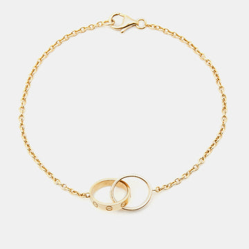 Cartier Love Interlocking Loops 18k Yellow Gold Bracelet