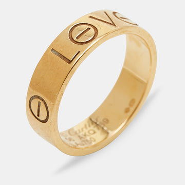 Cartier Love 18k Yellow Gold Brand Ring Size 56